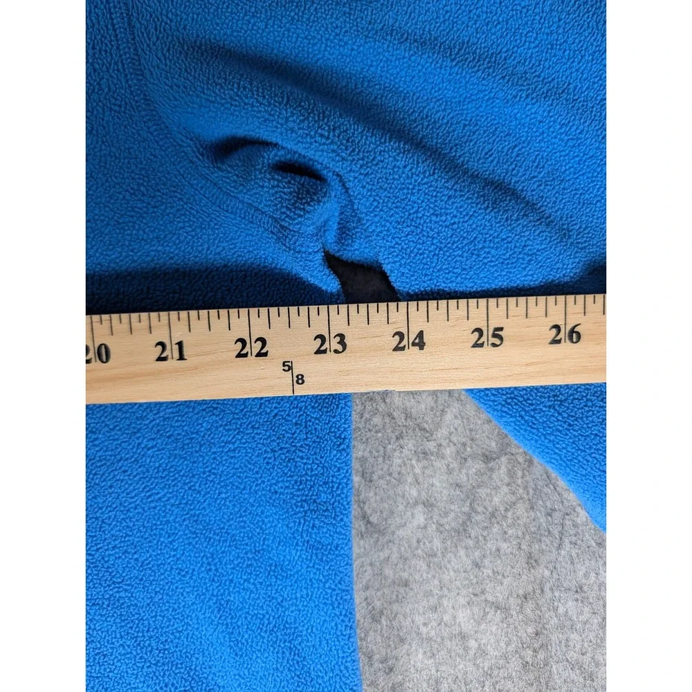 The North Face TKA 100 Fleece Pullover Mens Blue Quarter‎ Zip Mock Neck Jacket